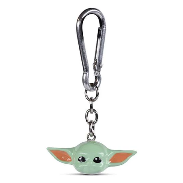 Star Wars Mandalorian The Child Baby Yoda Grogu 3D kulcstartó 4 cm