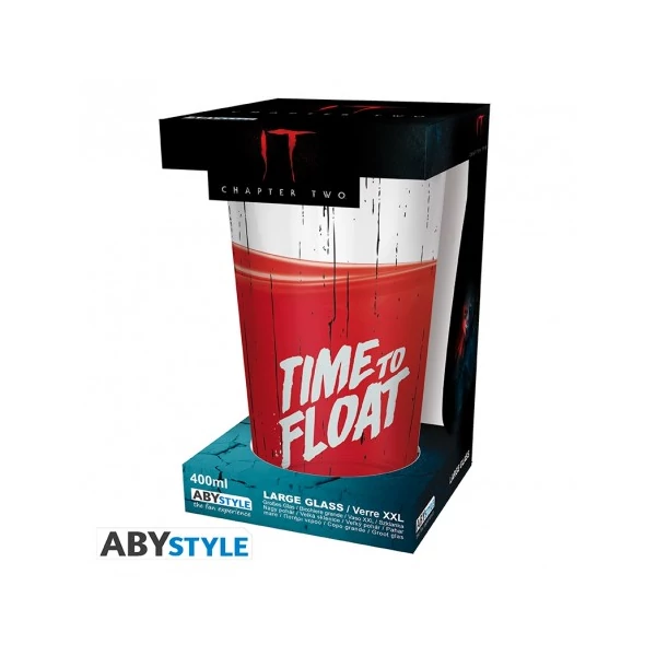 IT Time to Float Pennywise díszítésű üvegpohár 400 ml