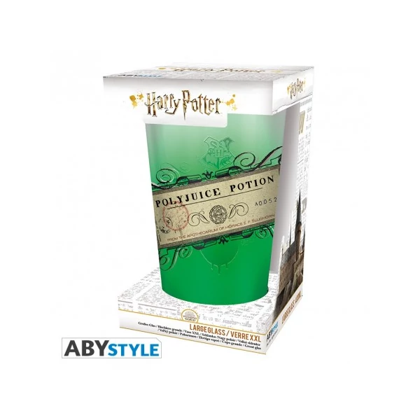 HARRY POTTER Polyjuice Potion Százfűlé főzet díszítésű üvegpohár 400 ml