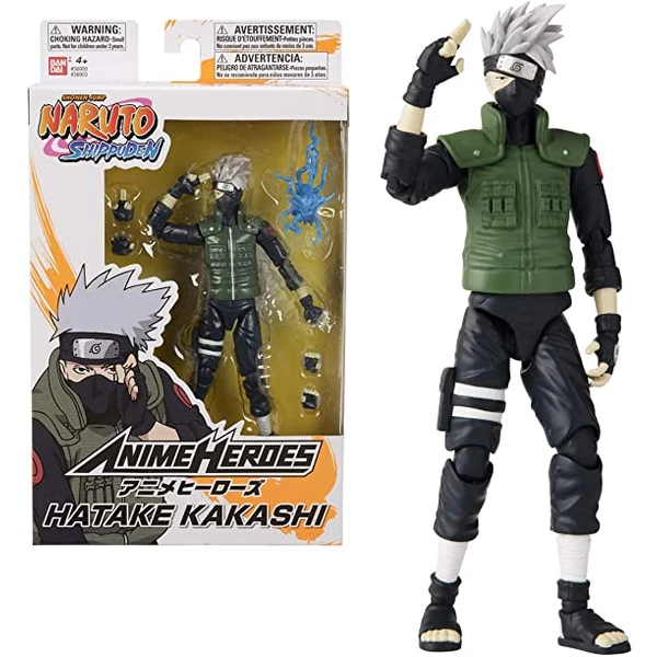 Naruto Shippuden Anime heroes Hatake Kakashi mozgatható figura 17 cm