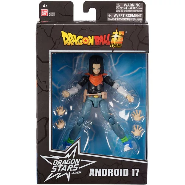 DRAGON BALL Super Dragon Stars mozgatható akciófigura Android 17.  13 cm
