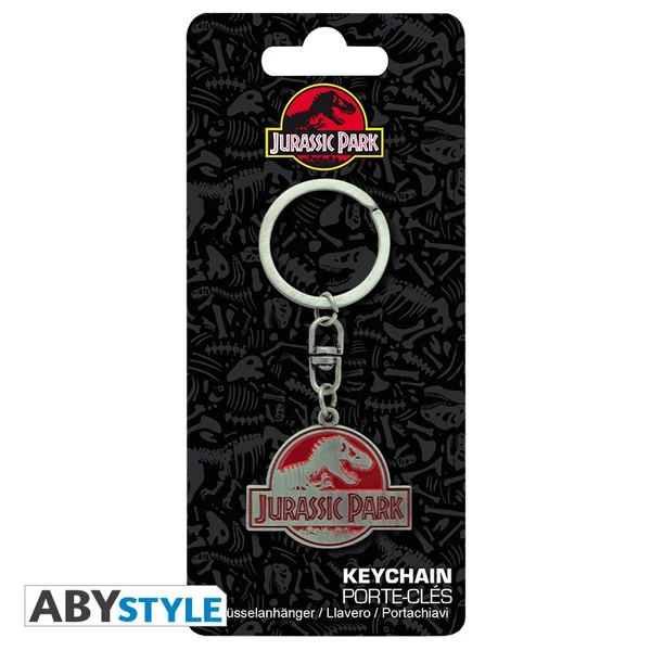 JURASSIC PARK logo fém kulcstartó