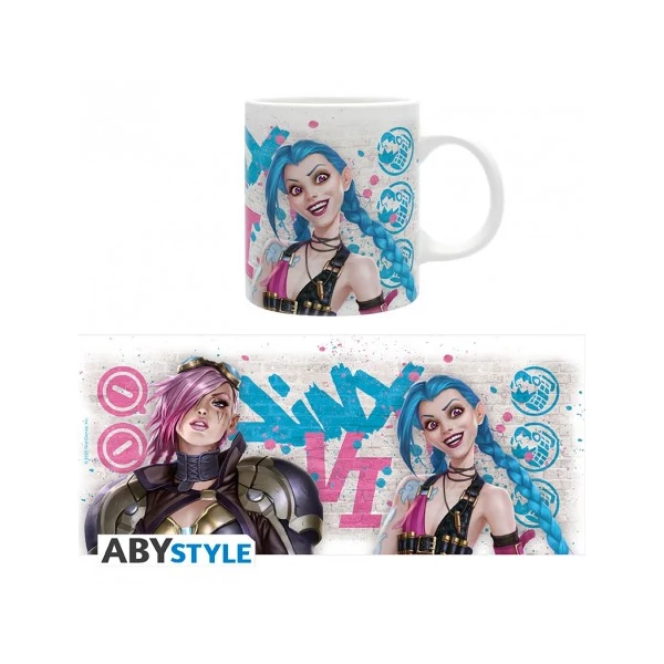 LEAGUE OF LEGENDS Vi vs Jinx bögre 320 ml