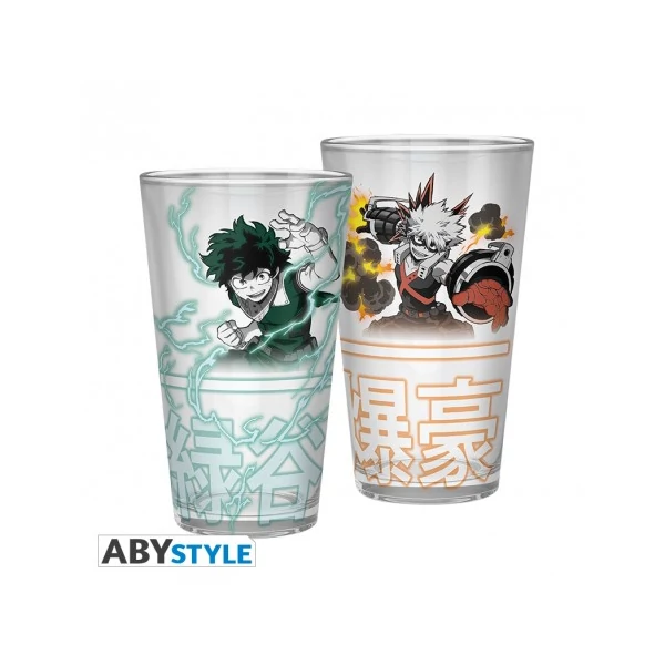 MY HERO ACADEMIA prémium üvegpohár 400 ml