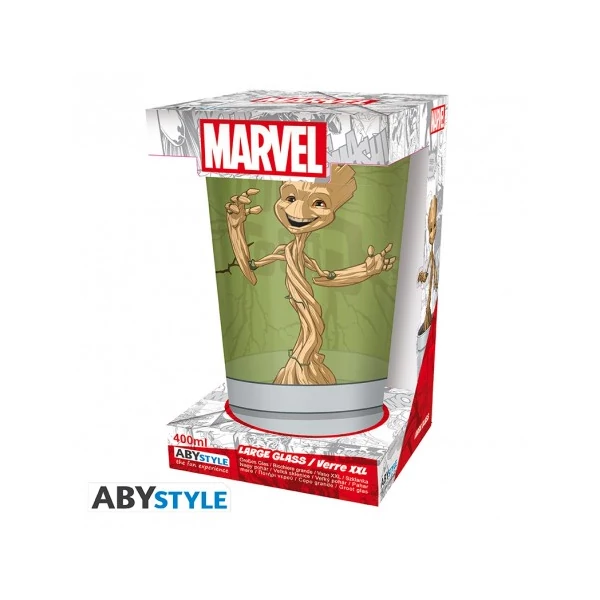 MARVEL A Galaxis Őrzői Groot prémium üvegpohár 400 ml