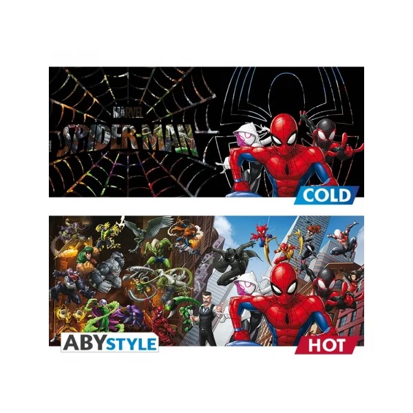 MARVEL Spider-man Pókember multiverse hőre változó bögre 460 ml