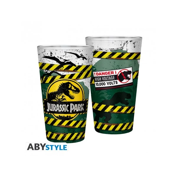 JURASSIC PARK Danger High Voltage premium üvegpohár 400 ml