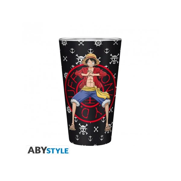 ONE PIECE Luffy premium üvegpohár 400 ml