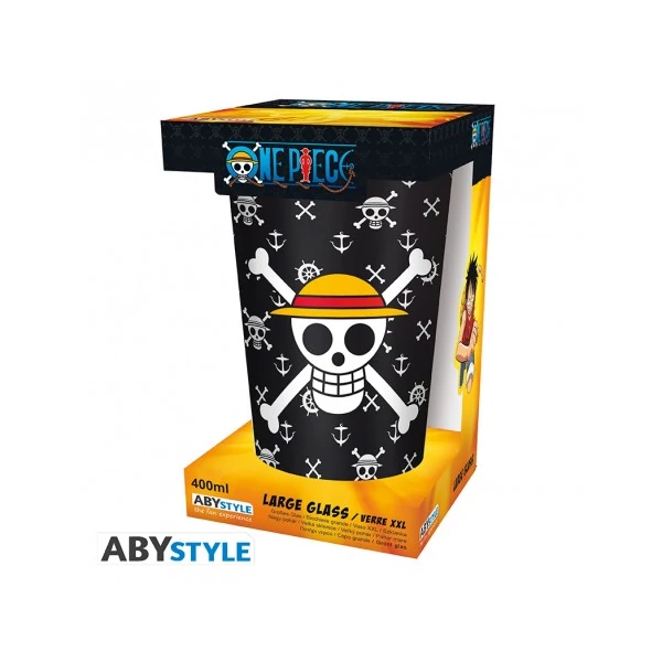 ONE PIECE Luffy premium üvegpohár 400 ml