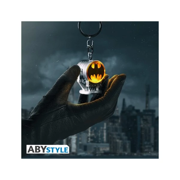 DC COMICS BATMAN Bat signal világító 3D kulcstartó