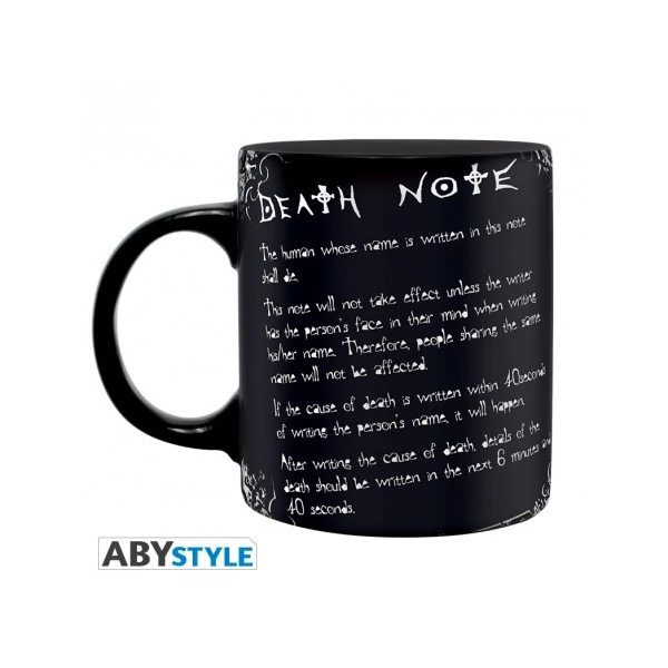 DEATH NOTE L shadow & rules bögre 320 ml