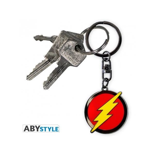 DC COMICS FLASH logo fém kulcstartó