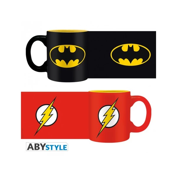 DC COMICS Batman és Flash mini espresso kávés bögre szett