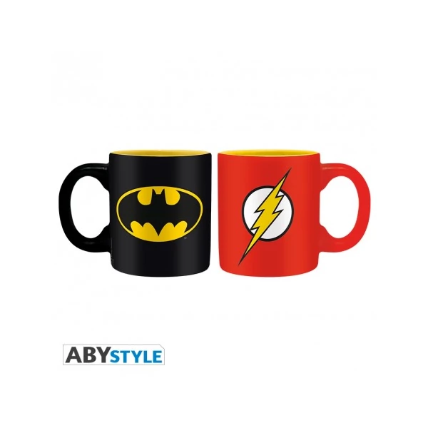 DC COMICS Batman és Flash mini espresso kávés bögre szett