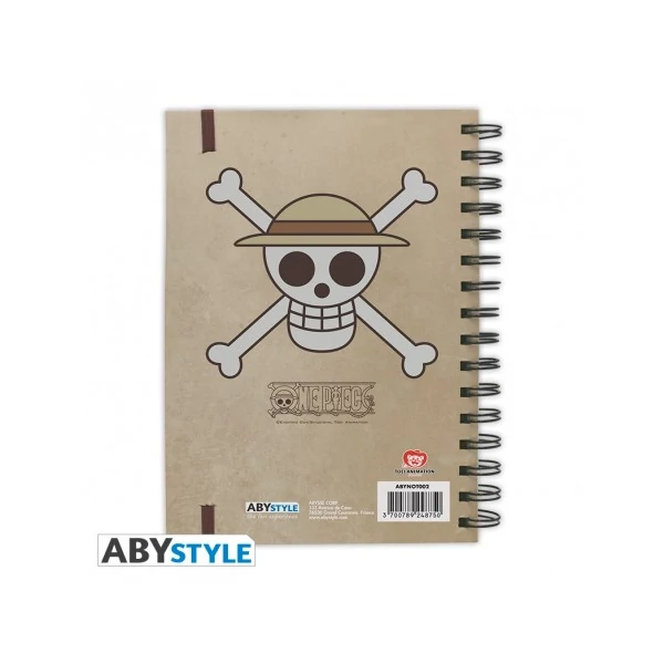 ONE PIECE Luffy Wanted spirálfüzet notesz