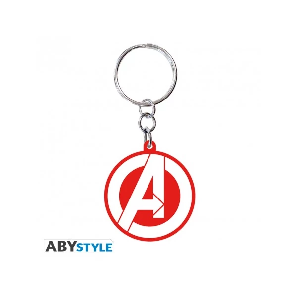 MARVEL Avengers Bosszúállók logo PVC kulcstartó