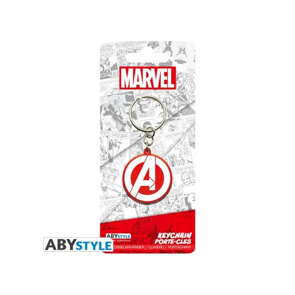 MARVEL Avengers Bosszúállók logo PVC kulcstartó