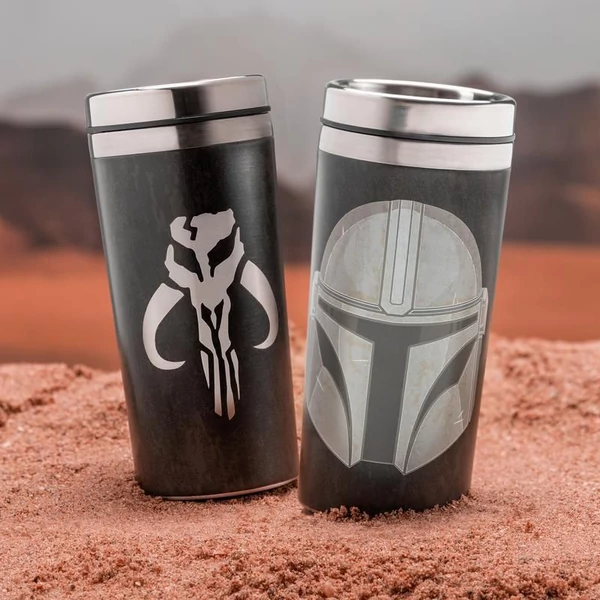 STAR WARS The Mandalorian fém utazó bögre