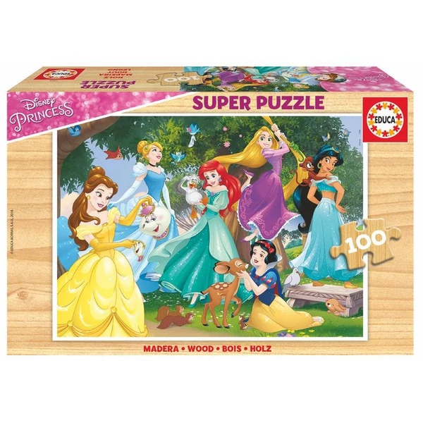 Disney Hercegnők fa puzzle 100 db-os