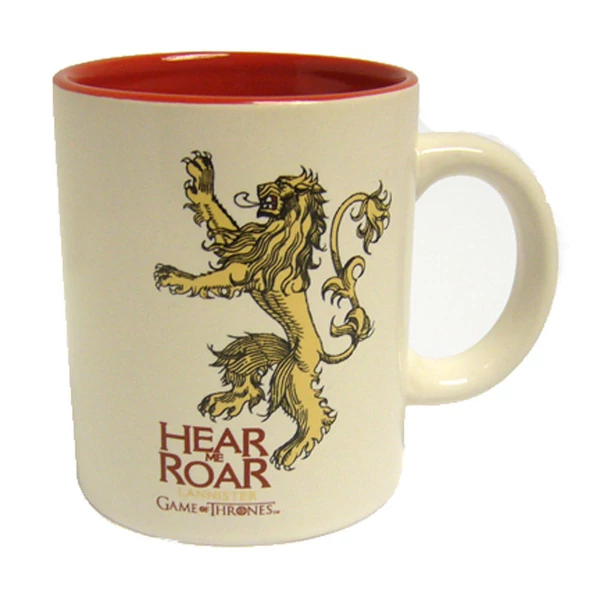 Trónok harca Lannister piros kerámia bögre