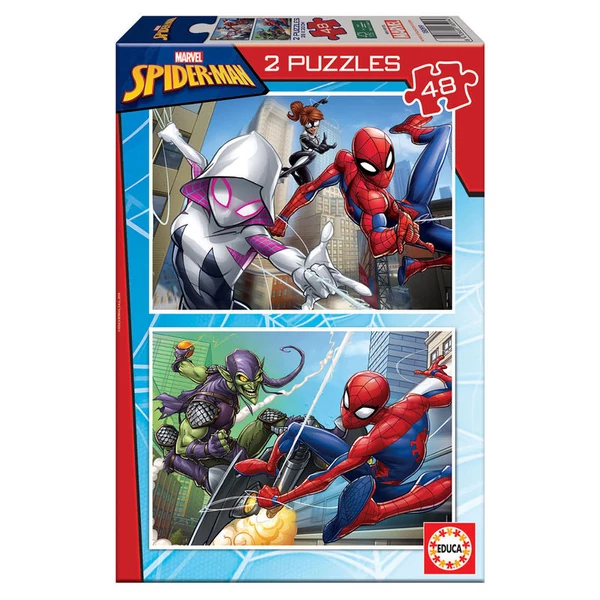 Marvel Pókember puzzle 2x48 db-os
