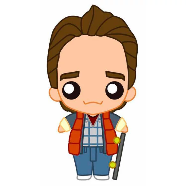 Vissza a jövőbe McFly aero-skate Pokis figura