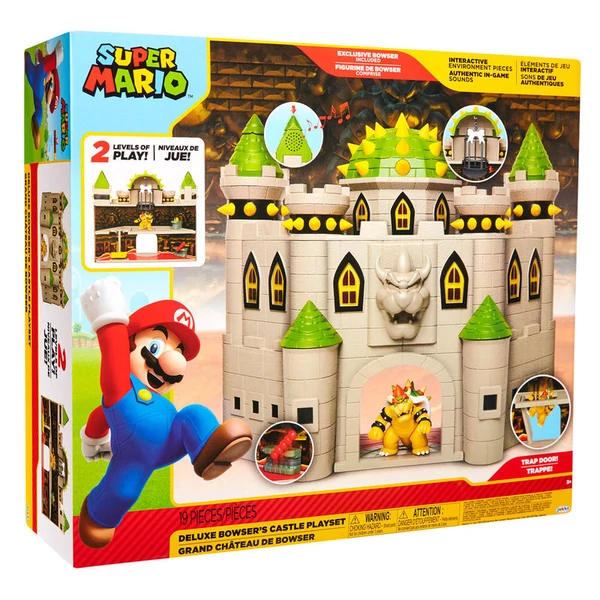Mario Bros deluxe Bowser kastély játékkészlet