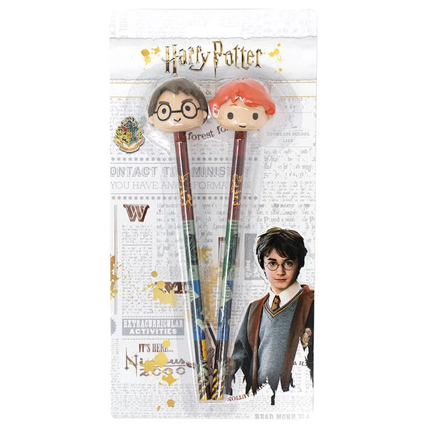 Harry Potter ceruza szett 3D radírral (2 db)