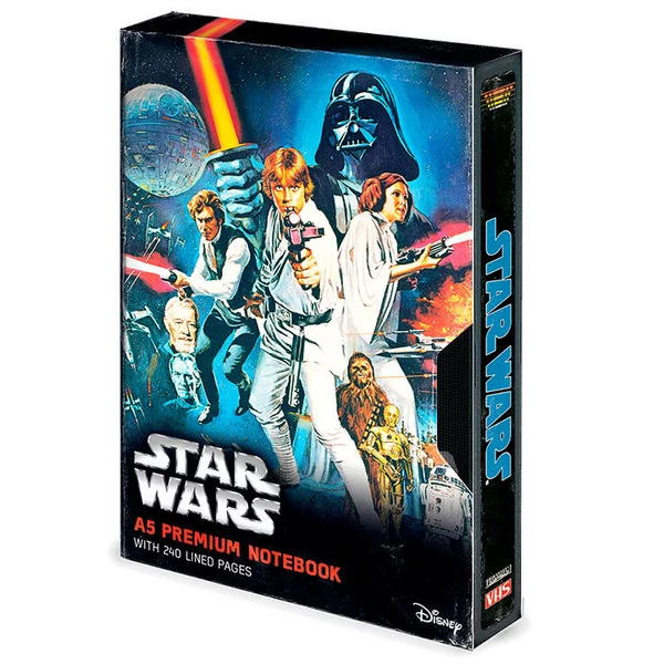 Star Wars VHS prémium A5-ös jegyzetfüzet
