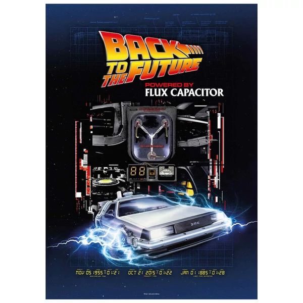 Vissza a jövőbe Powered by Flux Capacitor puzzle 1000 db-os