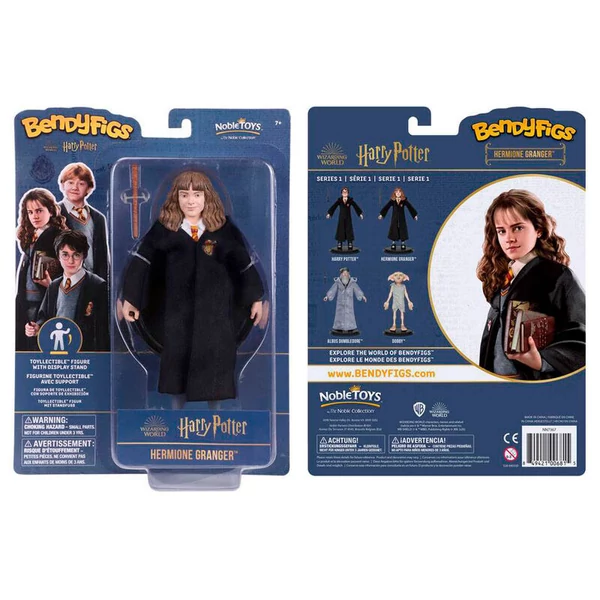 Harry Potter Hermione pálcával Bendyfigs alakítható figura 19cm