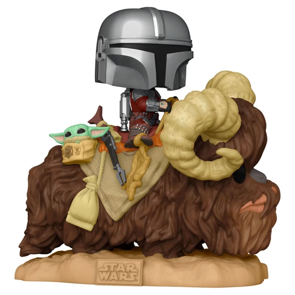 Star Wars The Mandalorian Mando Banthán a Gyermekkel POP figura