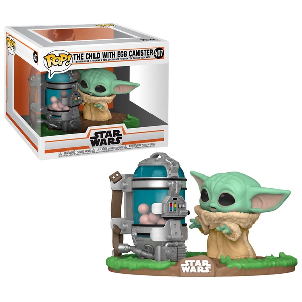 POP figura Star Wars The Mandalorian Child tartállyal