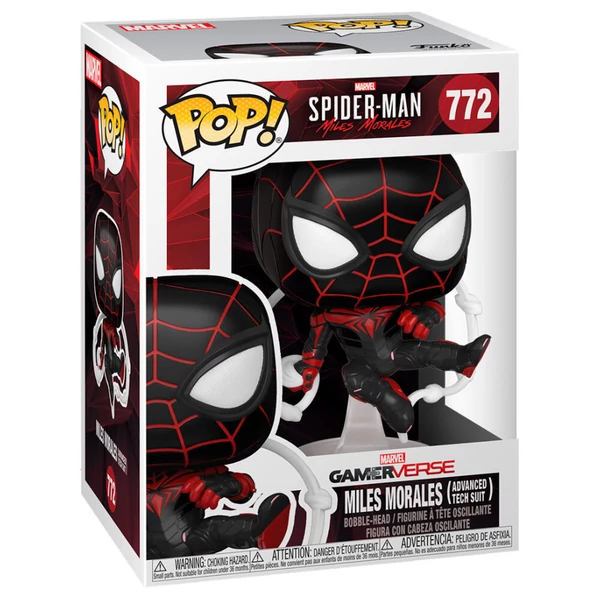 Marvel Spiderman Miles Morales Advanced Tech ruhában POP figura
