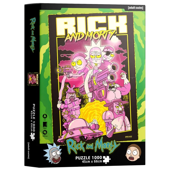 Rick and Morty Retro poszter kirakó 1000db