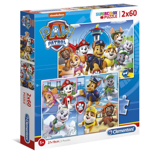 Mancs őrjárat puzzle 2x60 db-os