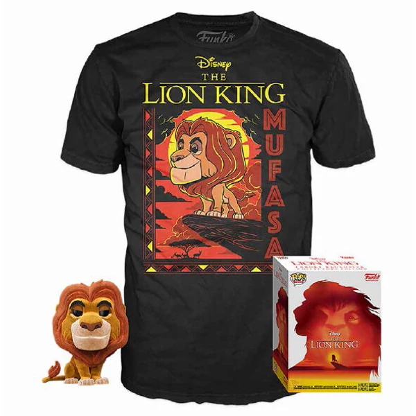 Disney Az Oroszlánkirály Mufasa POP figura és póló szett