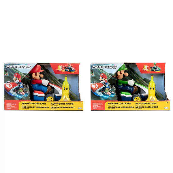 Nintendo Mario Kart Spin Out válogatott kisautó 6,5cm