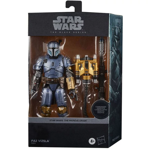 Star Wars Black Series Paz Vizla Carbonized figura 15cm