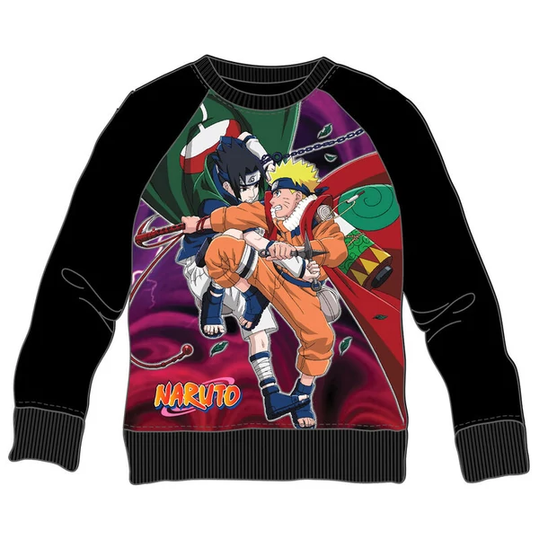 Naruto Sasuke és Naruto harc gyerek pulóver