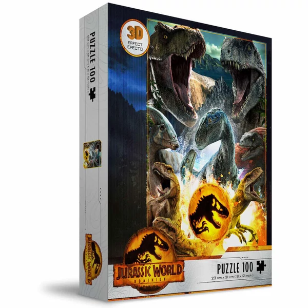 Jurassic World Dinoszauruszok 3D puzzle 100 db