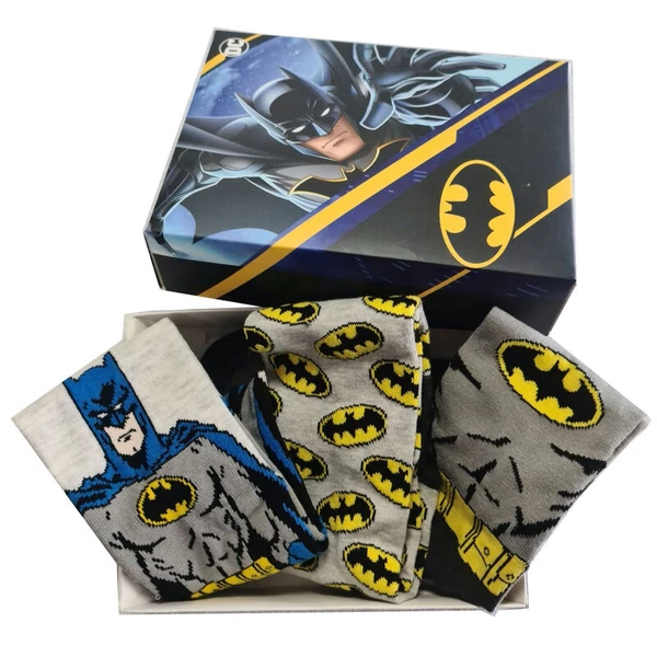 DC Comics Batman 3 párnás felnőtt zokni csomag