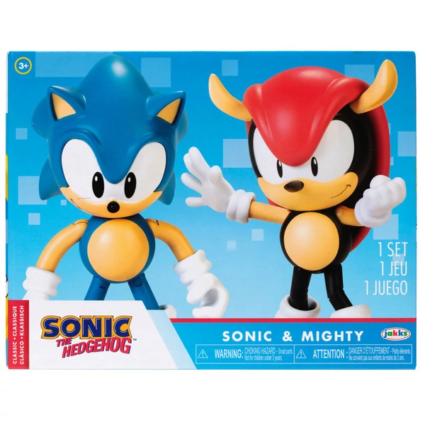 Sonic, a sündisznó Sonic & Mighty Sonic figura készlet 10cm