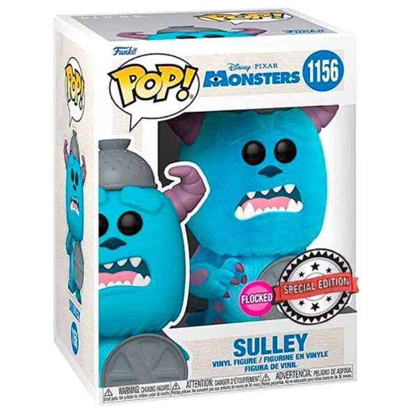 POP figura Disney Szörny Rt. 20. évf. Sulley Flocked Exkluzív