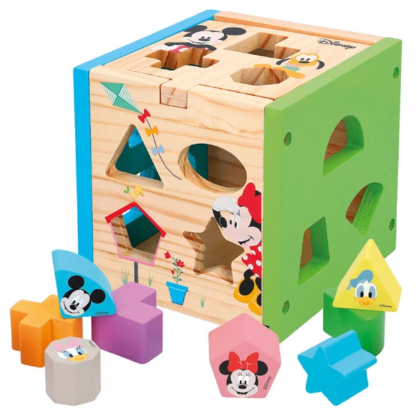 Disney Mickey és Minnie fa formaillesztő kockák