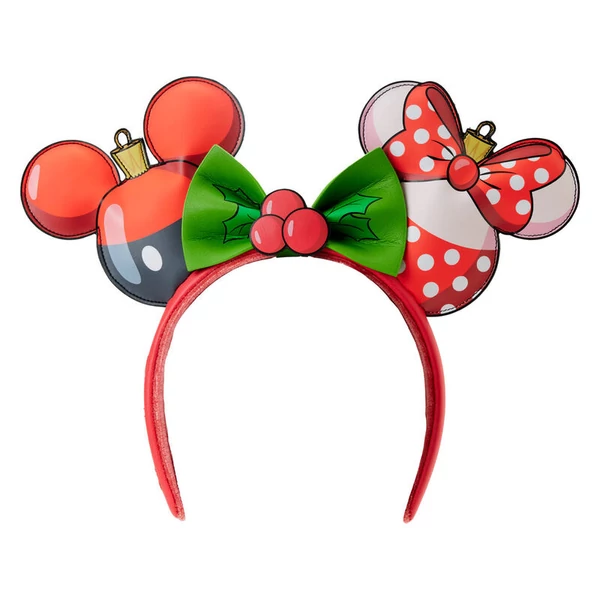 Loungefly Disney Mickey és Minnie karácsonyi fejpánt