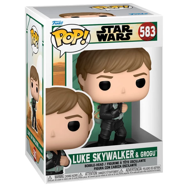 Star Wars The Book of Boba Fett Luke Skywalker & Grogu POP figura