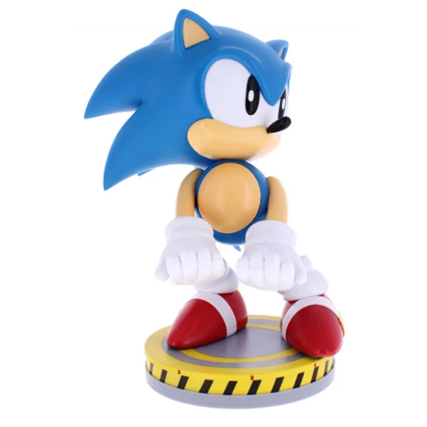 Sonic - Sonic figura tartókonzol Cable guy 21cm