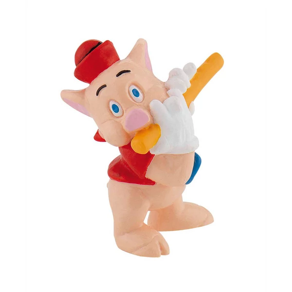 A három kismalac Furulyás malac figura 5cm