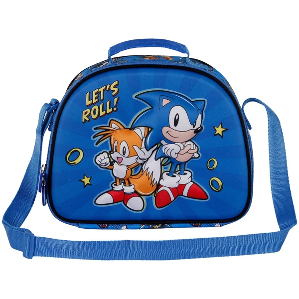 Sonic a sündisznó 'Lets Roll' 3D uzsonnás táska